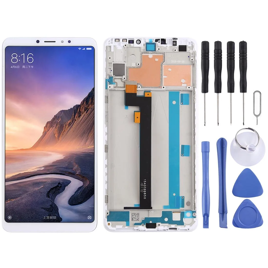 TFT LCD Screen for Xiaomi Mi Max 3 Digitizer Full Assembly with Frame