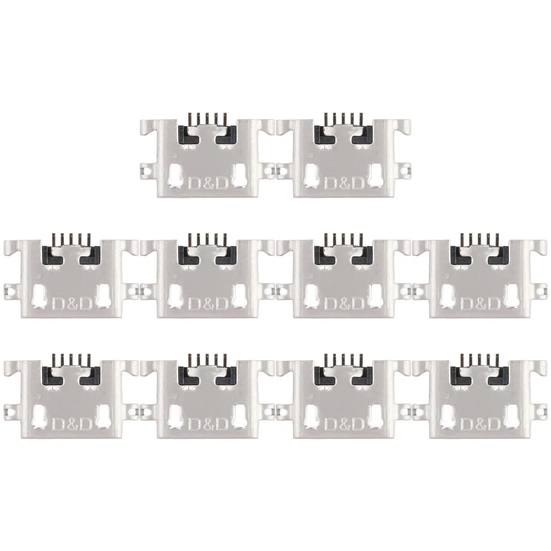 10 PCS Charging Port Connector for Xiaomi Redmi Note 3 / Redmi 6 / Redmi 6A