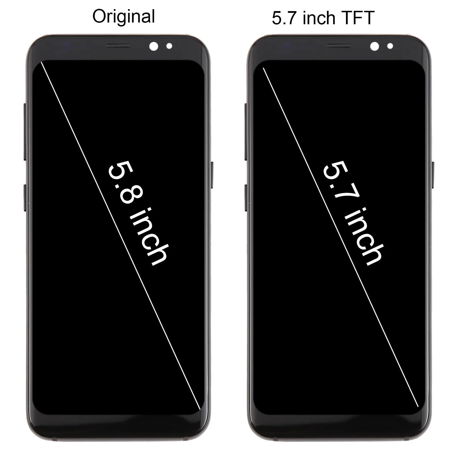 For Samsung Galaxy S8 SM-G950F 5.7 inch TFT LCD Screen Digitizer Full Assembly with Frame