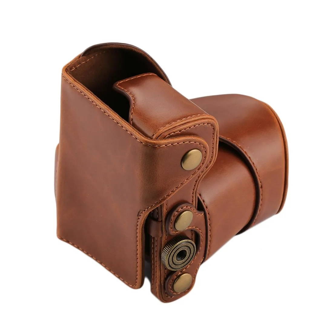 Full Body Camera PU Leather Case Bag with Strap for Sony NEX 5N / 5R / 5T (16-50mm / 18-55mm Lens)