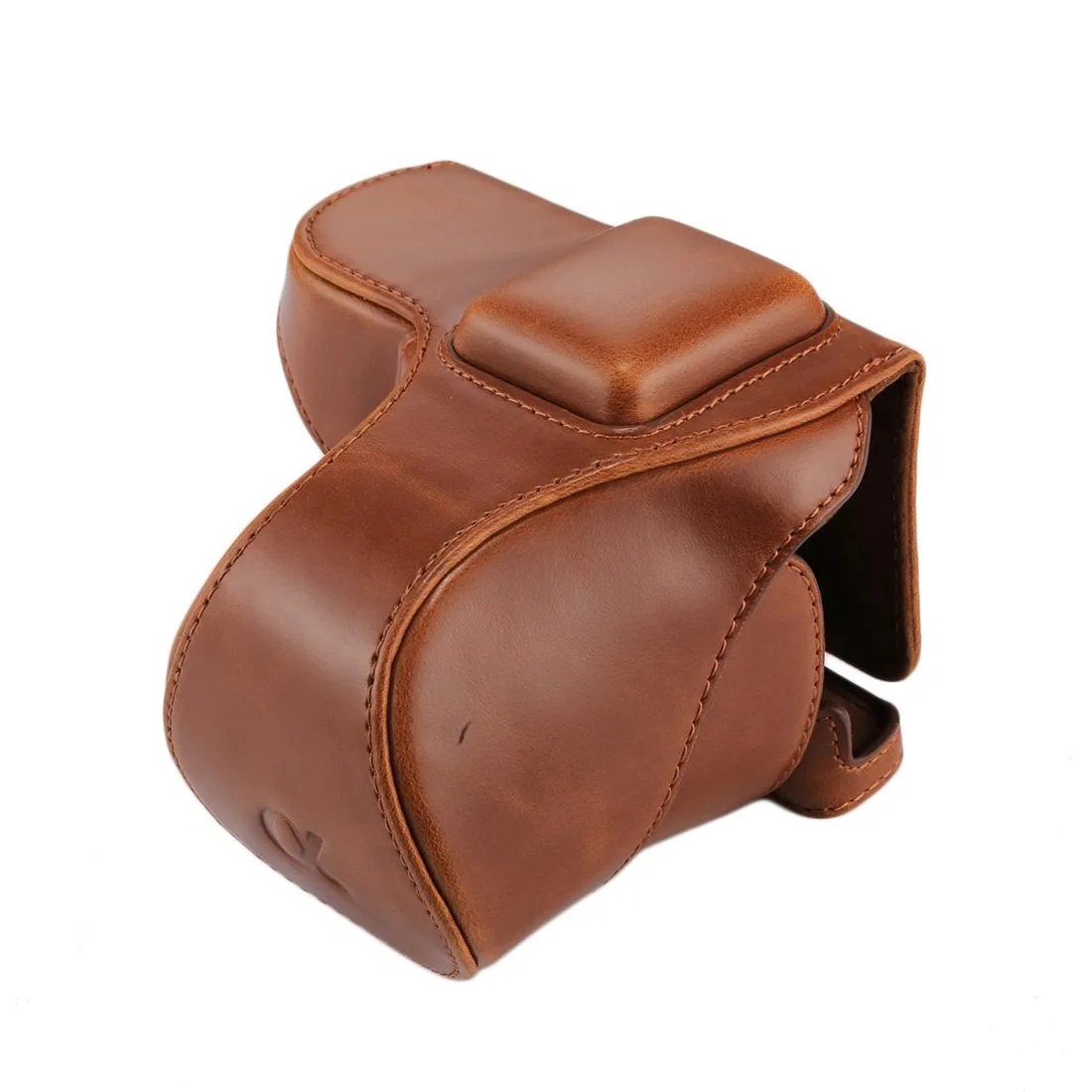 Full Body Camera PU Leather Case Bag with Strap for Sony NEX 5N / 5R / 5T (16-50mm / 18-55mm Lens)