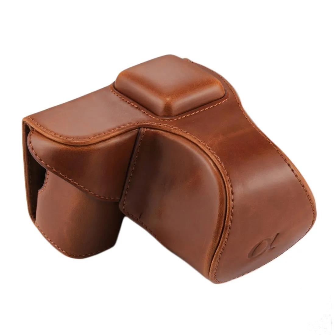 Full Body Camera PU Leather Case Bag with Strap for Sony NEX 5N / 5R / 5T (16-50mm / 18-55mm Lens)