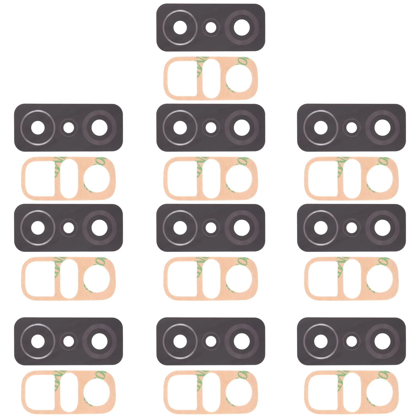 10 PCS Back Camera Lens for Xiaomi 11T Pro / 11T 21081111RG 2107113SG