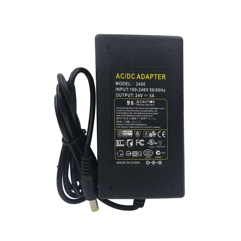 AC to DC 5V 24V Power Adapter Power Supply LED Driver Lighting Transformer 3A 5A 6A Converter Charger For LED Strip Lights US plug