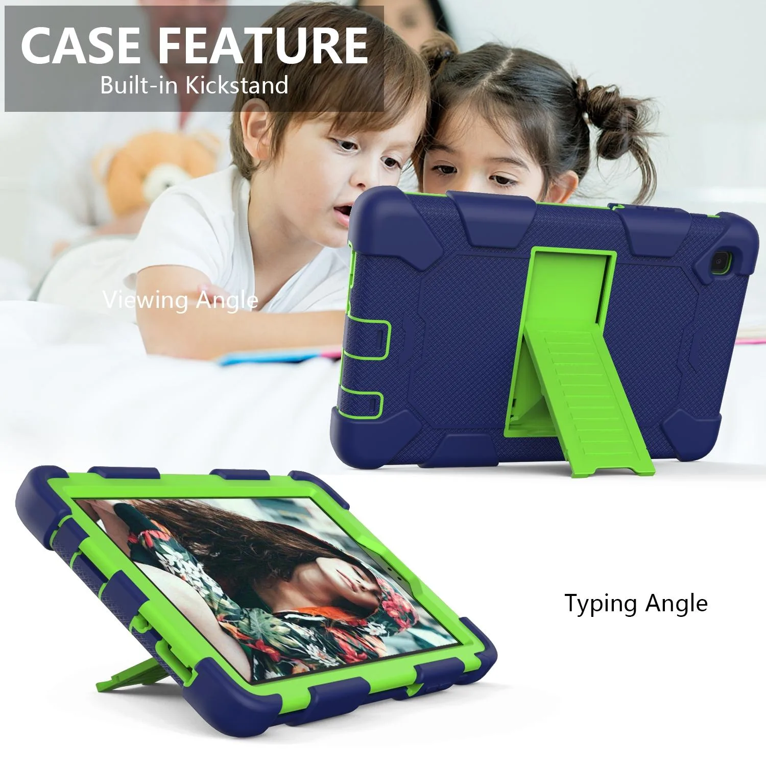 / T225 Two-Color Robot Shockproof Silicone + PC Protective Case with Holder
