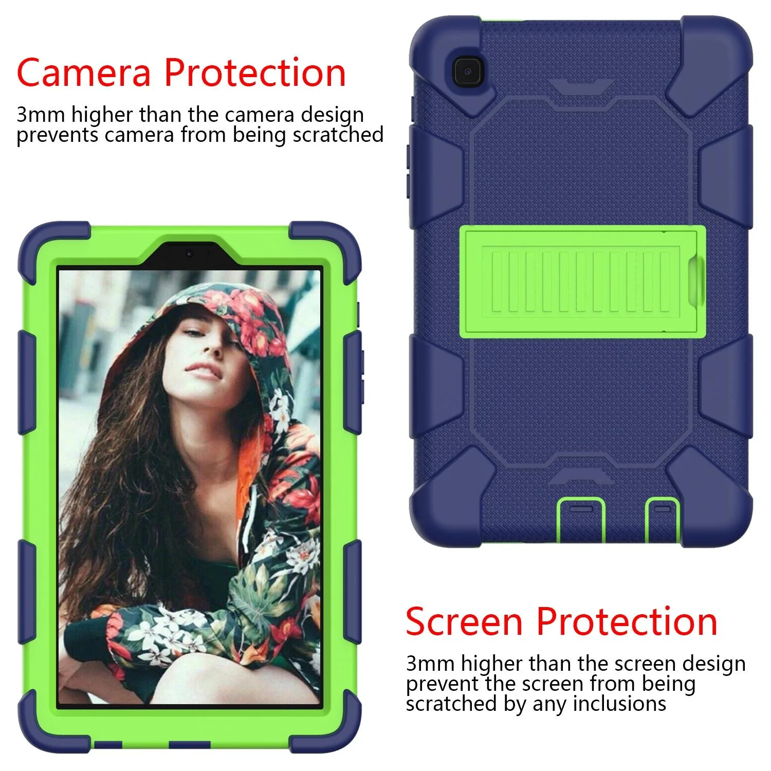 / T225 Two-Color Robot Shockproof Silicone + PC Protective Case with Holder