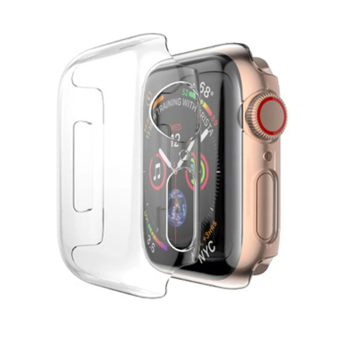 For Apple Watch Series 6 / 5 / 4 / Watch SE 44mm Full Coverage PC Case(Transparent)