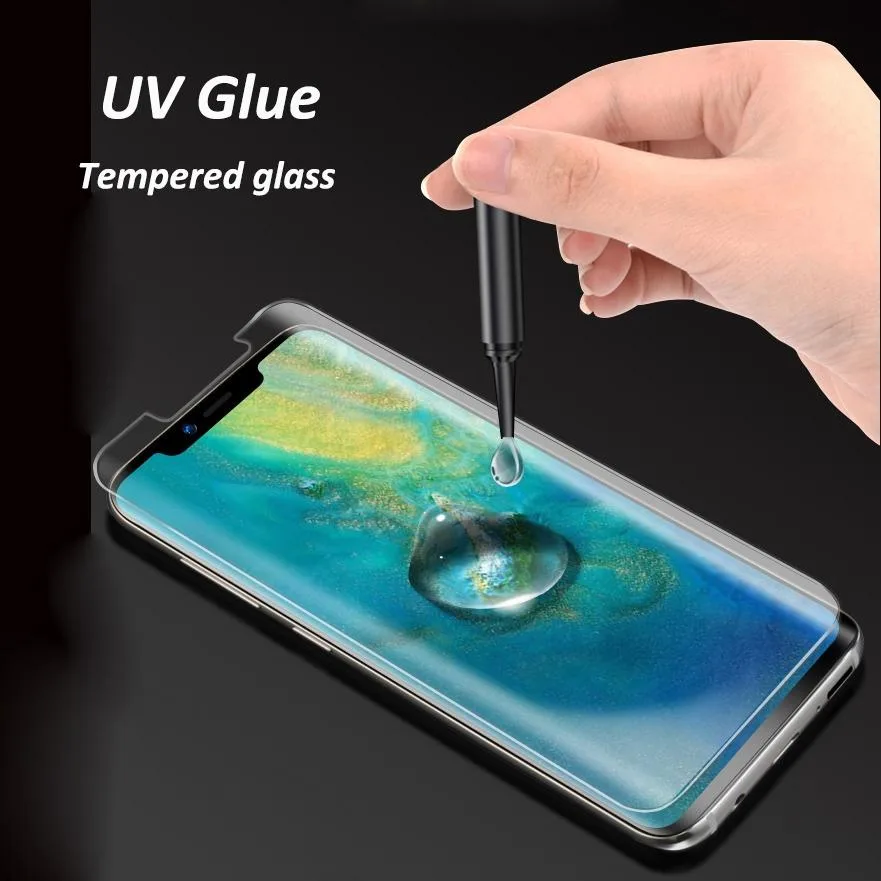 Non-full UV Liquid Liquid Curved Tempered Glass Film for Galaxy S9+