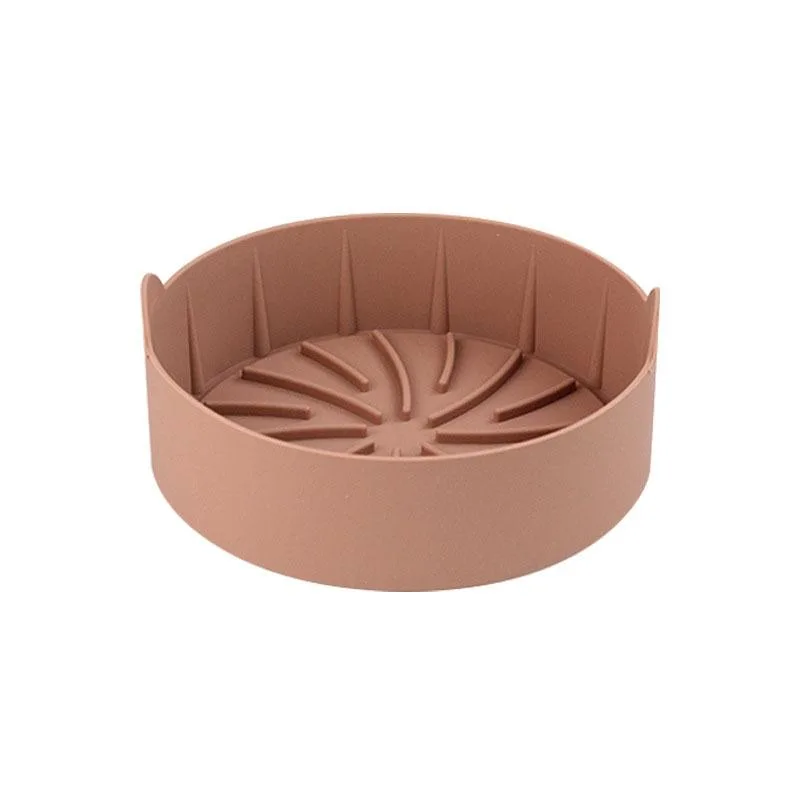 Air Fryer Silicone Grill Pan Accessories, Size: Round 22 cm