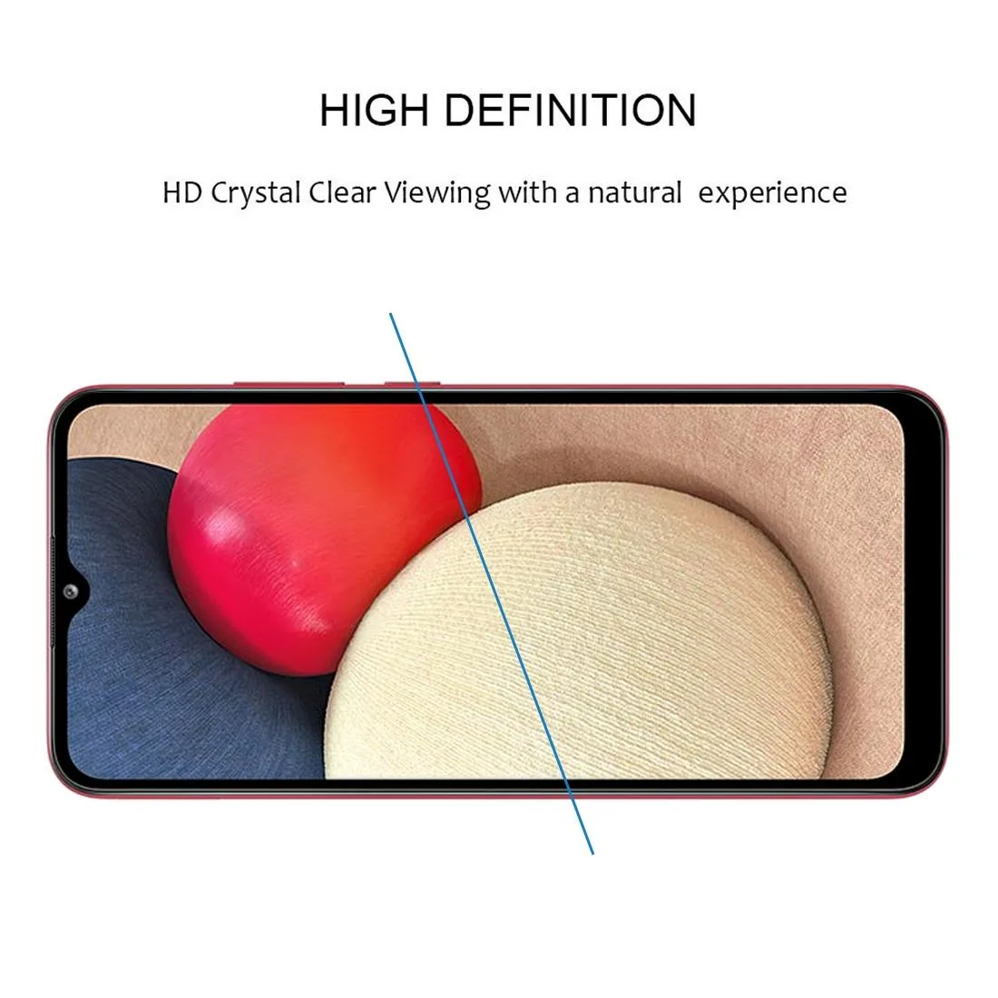 For Samsung Galaxy A02s Full Glue Full Screen Tempered Glass Film