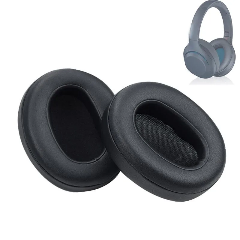 2pcs Sponge Earpad For SONY WH-XB900N Headset, Color: Protein Skin-Black