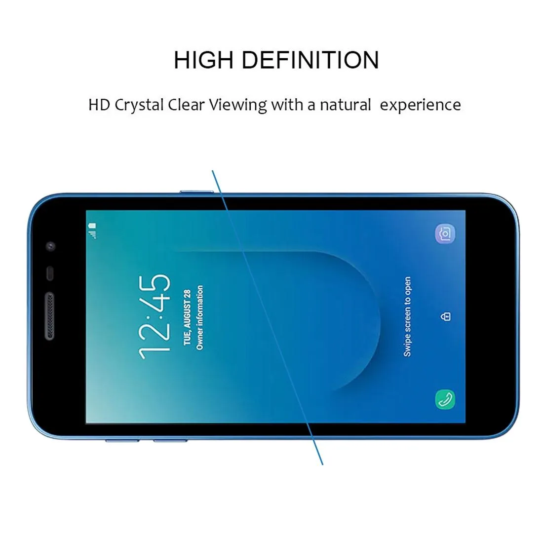For Samsung Galaxy J2 Core 2020 Full Glue Full Screen Tempered Glass Film