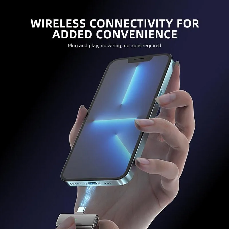 S16-S One To Two Black Digital Display Wireless Lavalier Microphone With Charging Compartment,Spec: USB-C/Type-C Interface