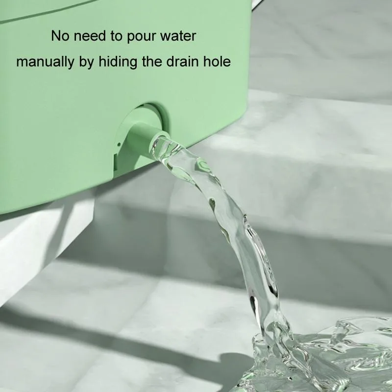 4.5L Mini Portable Folding Household Washing Machine Underwear Washer, Color: Fruit Green