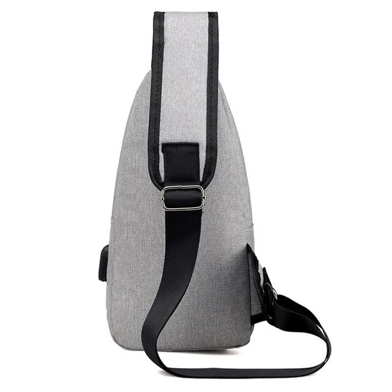 MeiJieLuo Simple Men Chest Bag Sports Youth Shoulder Crossbody Bag
