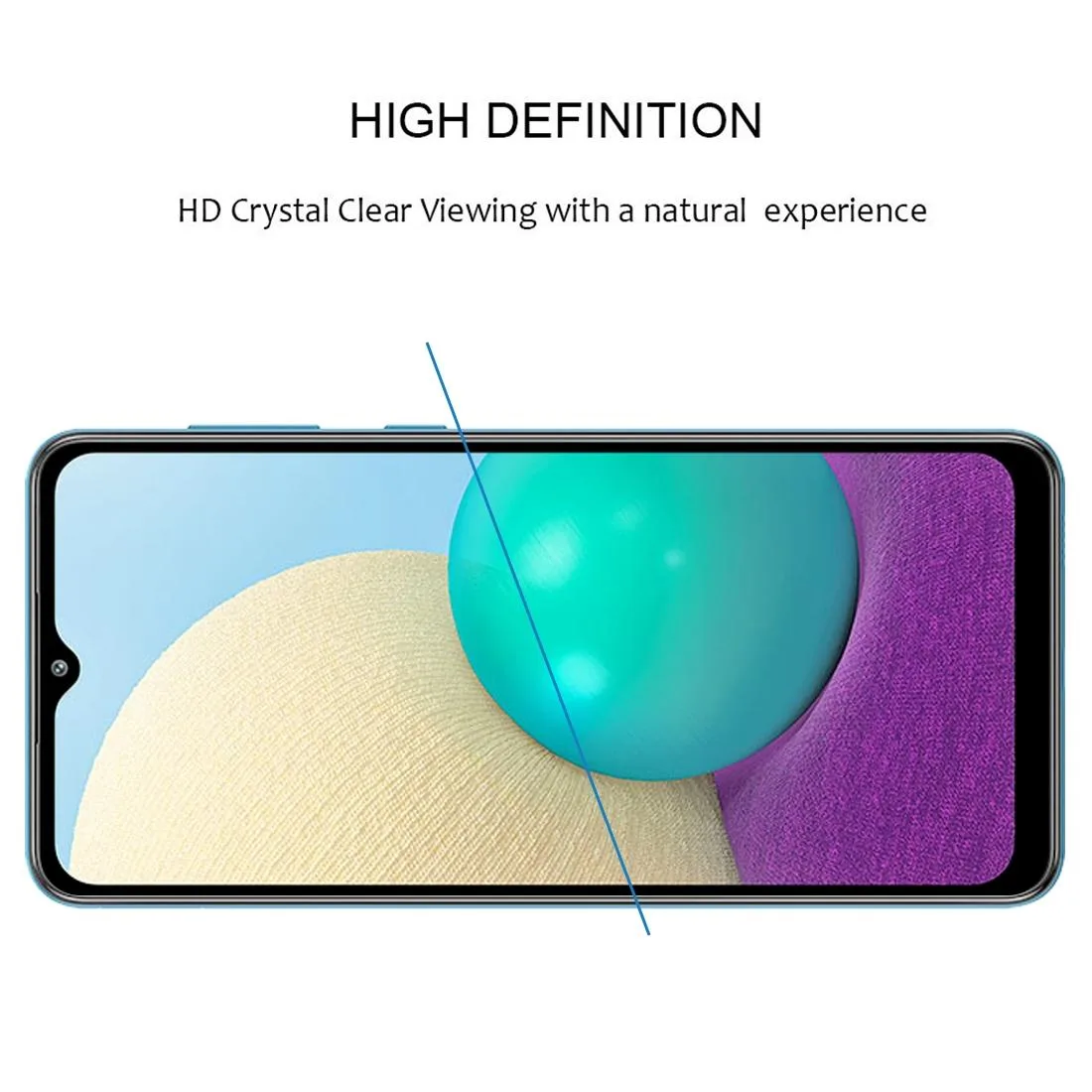 For Samsung Galaxy A02 Full Glue Full Screen Tempered Glass Film