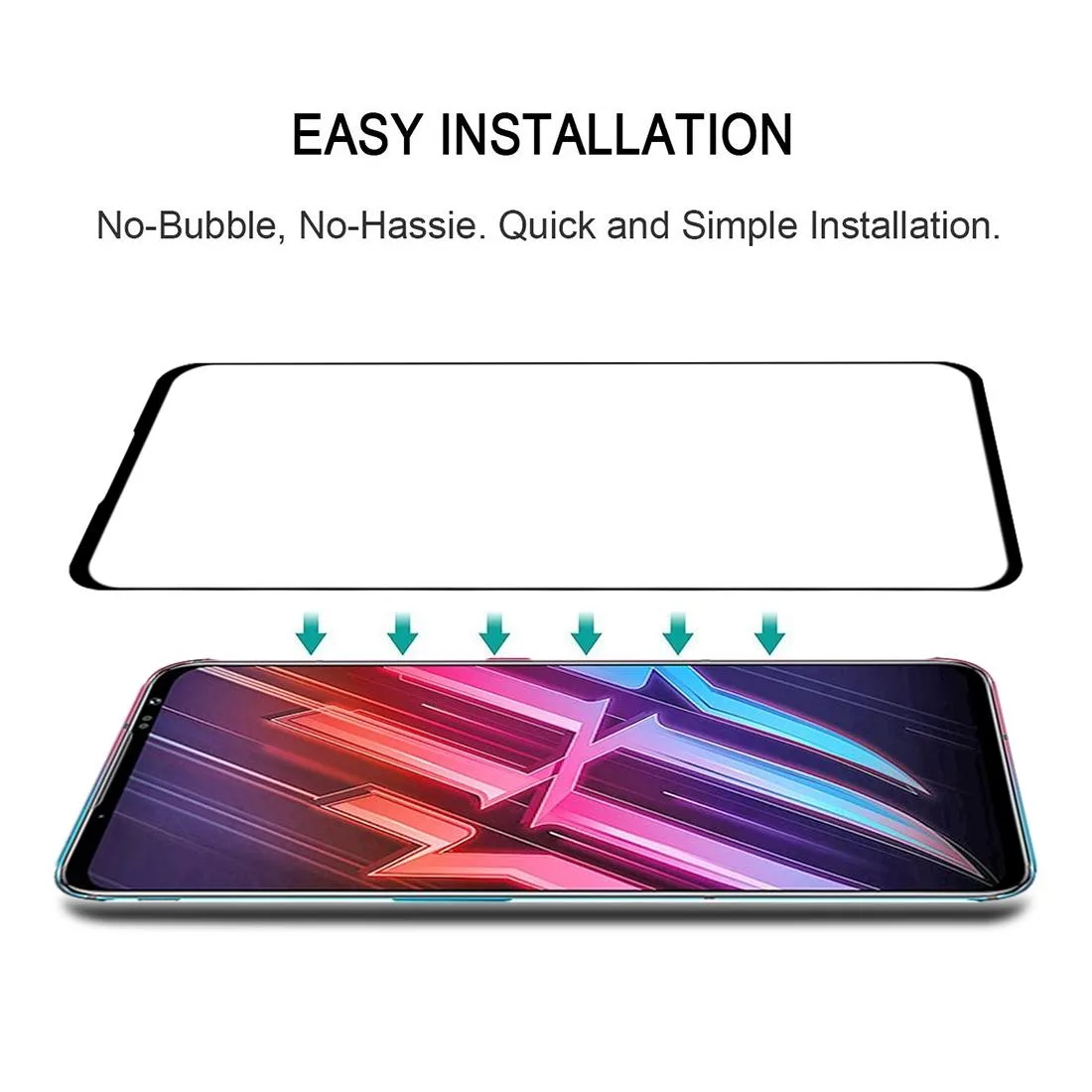 For Nubia Red Magic 6 / 6 Pro Full Glue Full Screen Tempered Glass Film