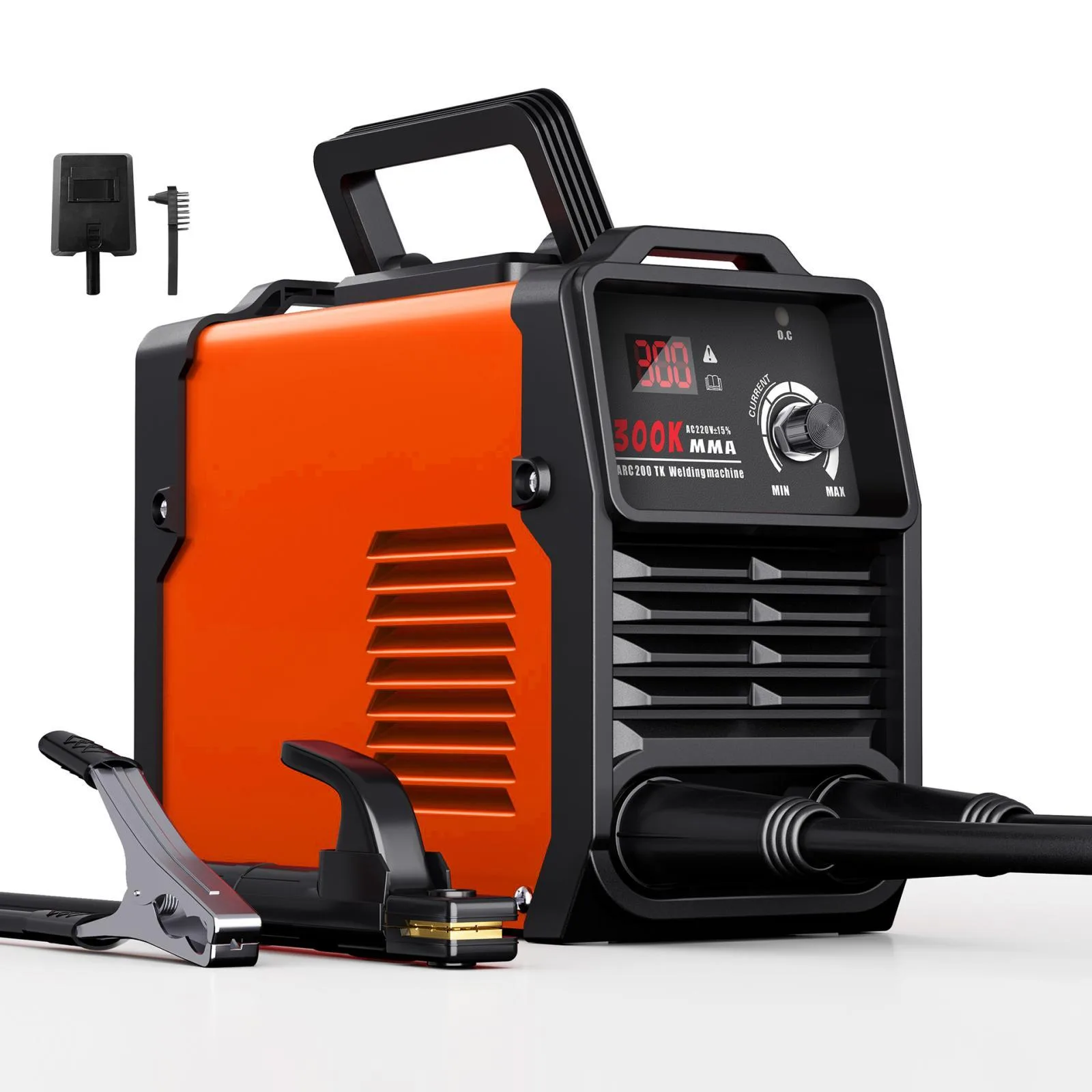 MMA300K 5 In 1 Home Mini Inverter DC Portable Welder, 220V EU Plug(Orange)
