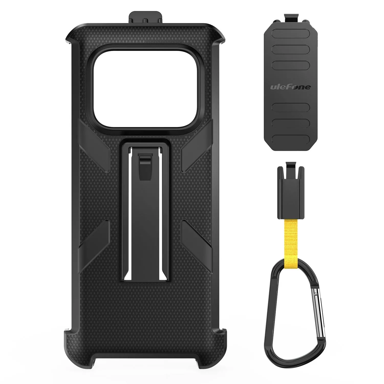 Ulefone Back Clip Phone Case with Carabiner(Black)