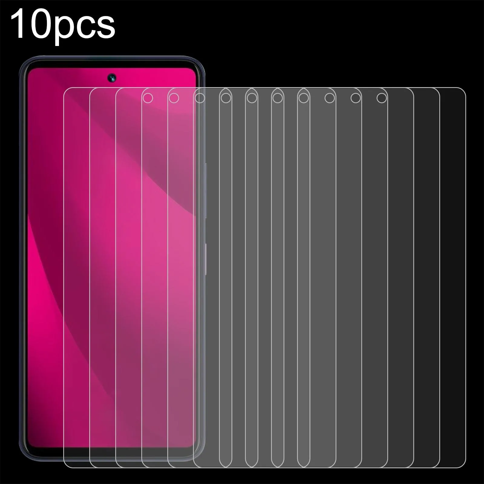 10pcs 0.26mm 9H 2.5D Tempered Glass Film