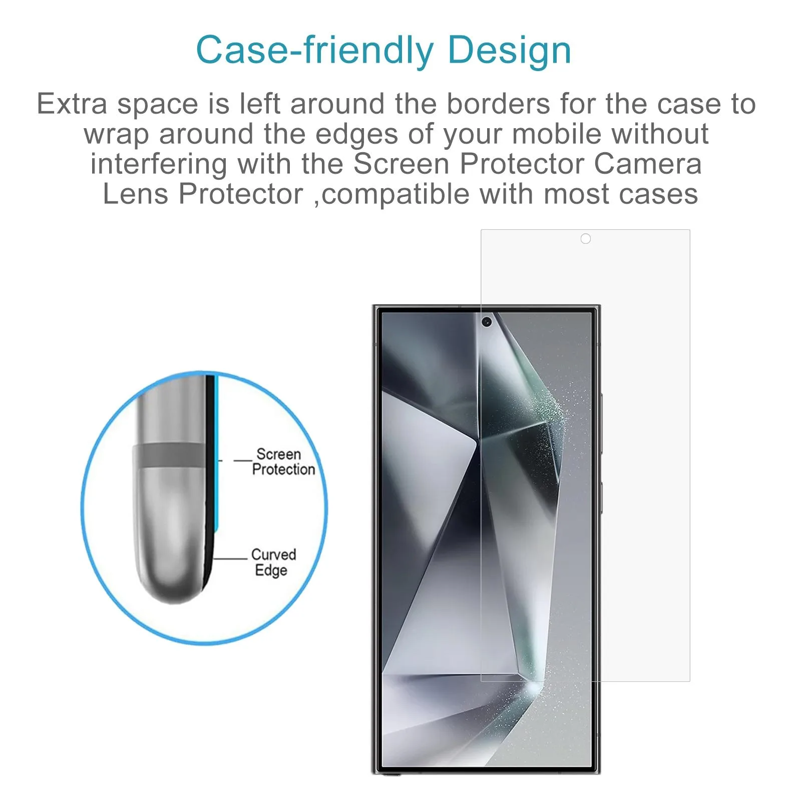 0.18mm 9H 2.5D Tempered Glass Film, Support Fingerprint Unlocking