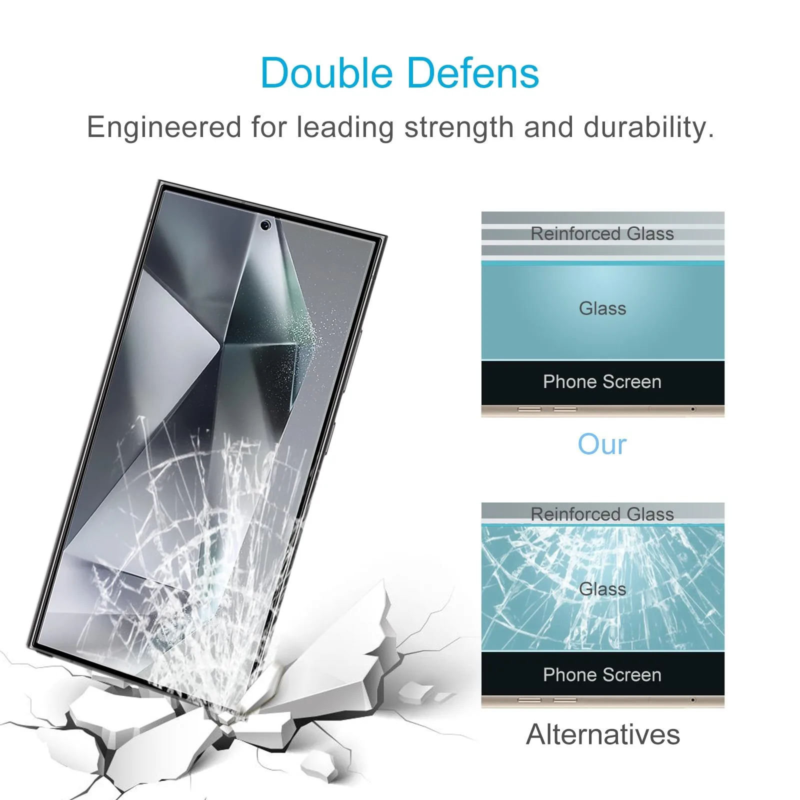 0.18mm 9H 2.5D Tempered Glass Film, Support Fingerprint Unlocking