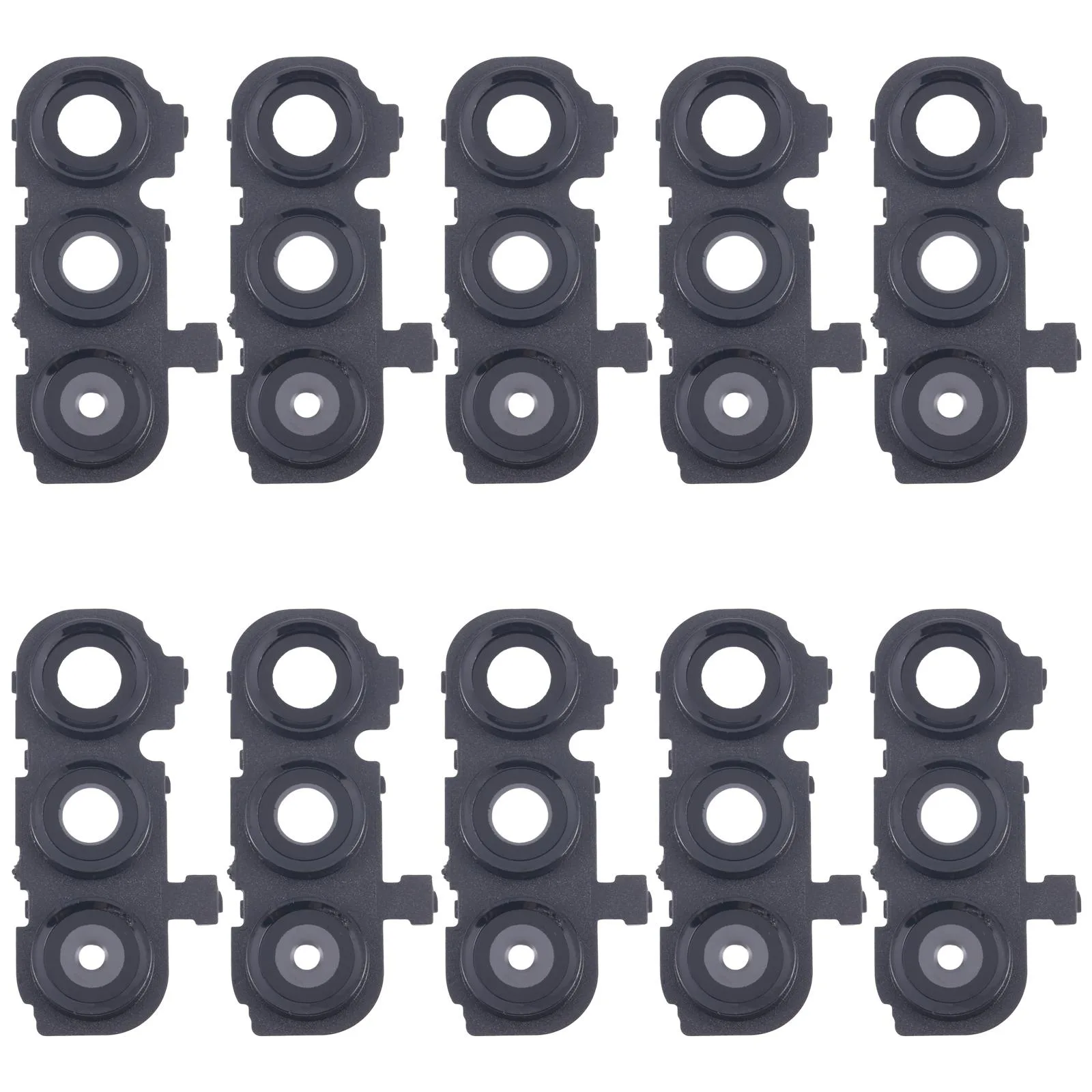 10pcs Rear Camera Lens Cover(Black)