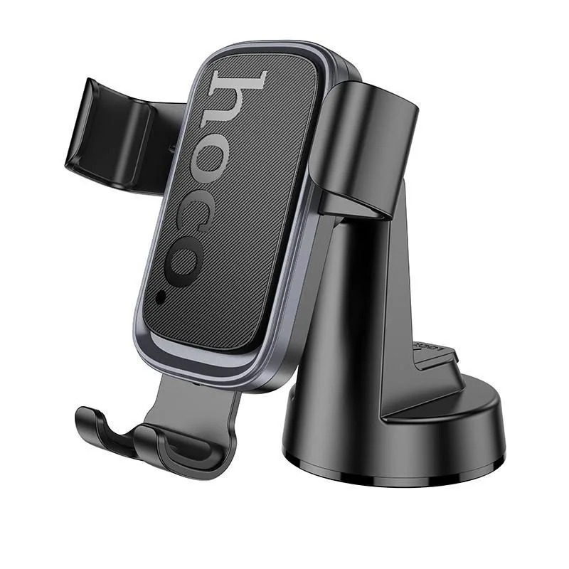 hoco H81 Vista Center Console Gravity Car Phone Holder(Black Grey)