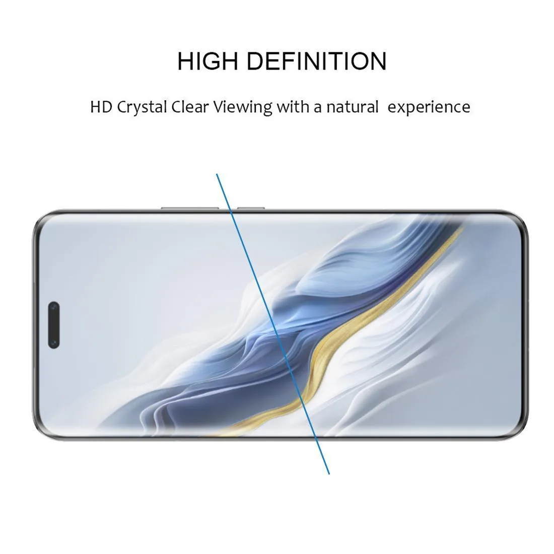 Full Glue 9H HD 3D Curved Edge Tempered Glass Film(Black)