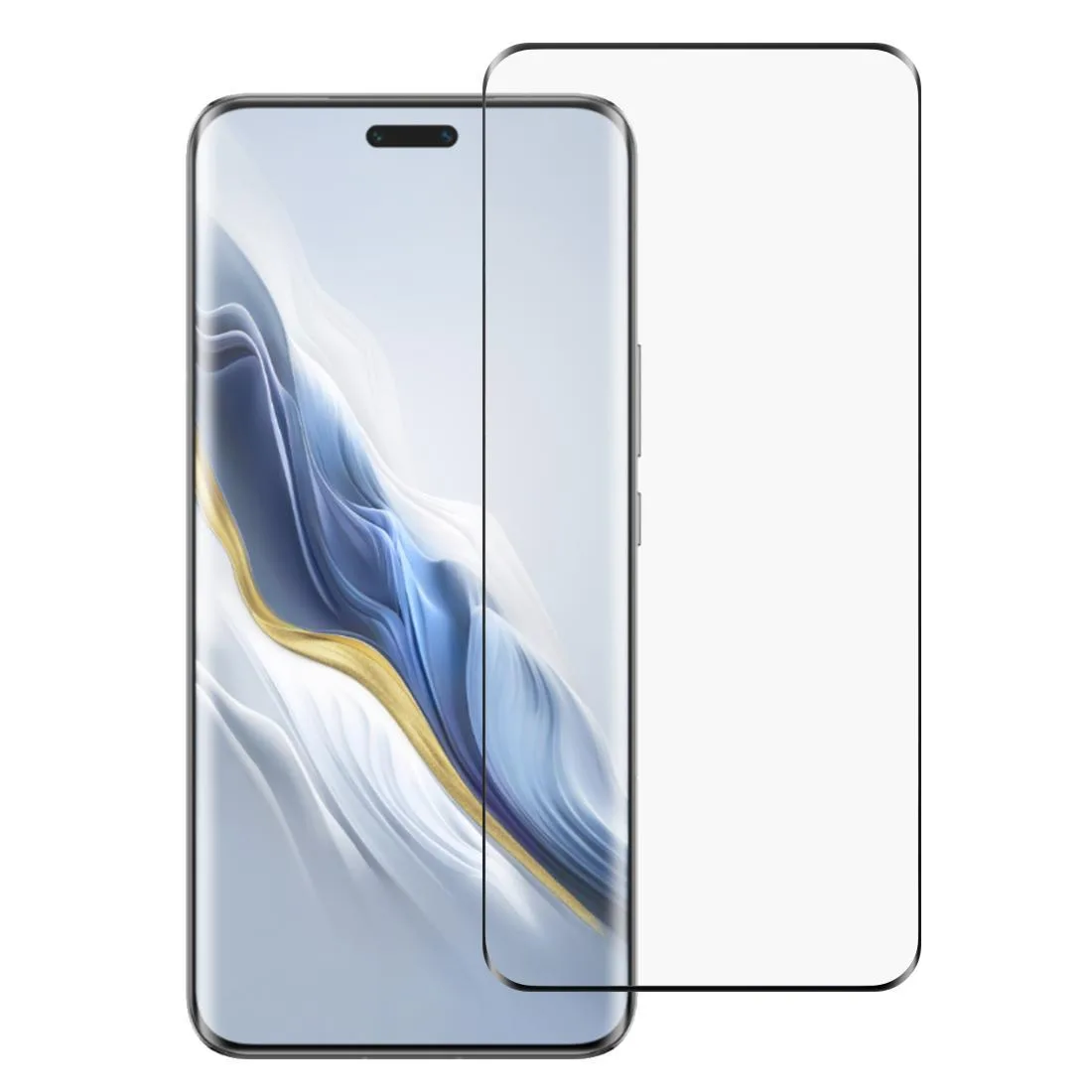 Full Glue 9H HD 3D Curved Edge Tempered Glass Film(Black)