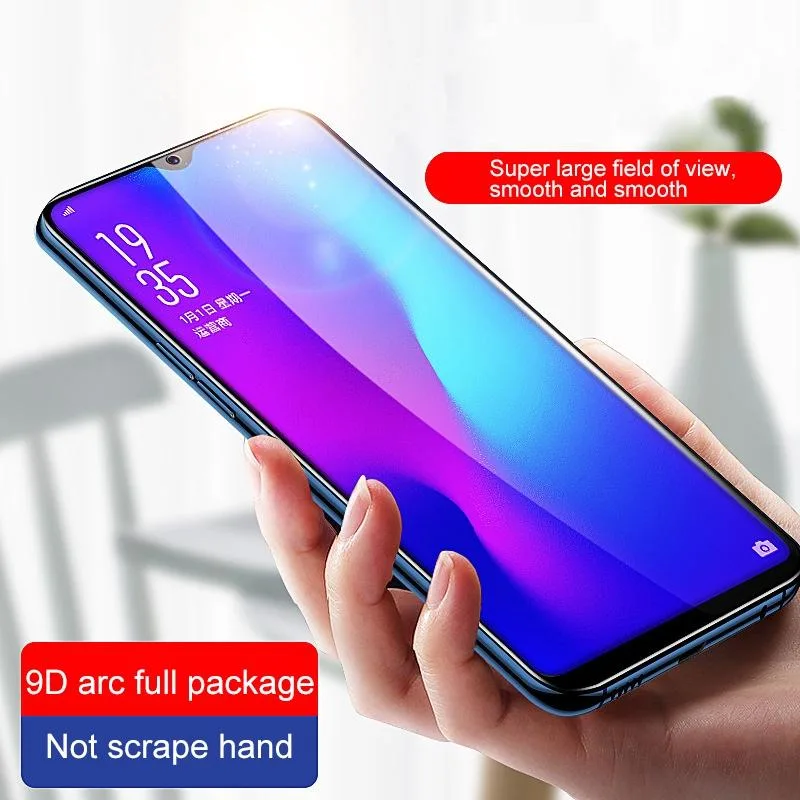 For OPPO A74 5G 9D Full Glue Full Screen Tempered Glass Film