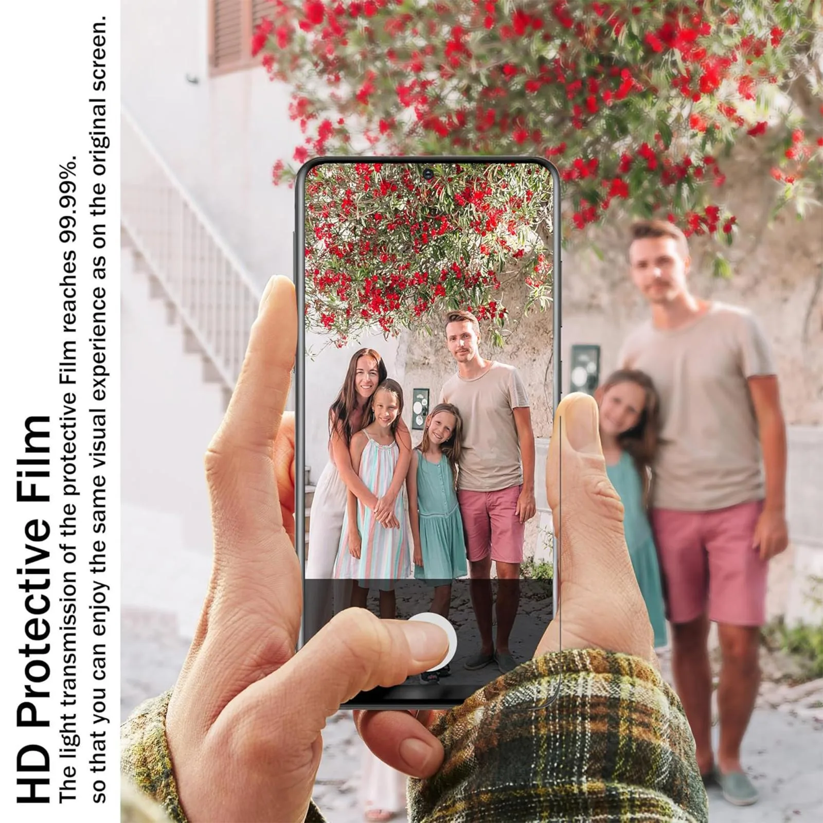 Kalebol Curved High-Aluminum Screen-Printed Full-Coverage Anti-Fingerprint Black-Bordered HD Tempered Glass Film