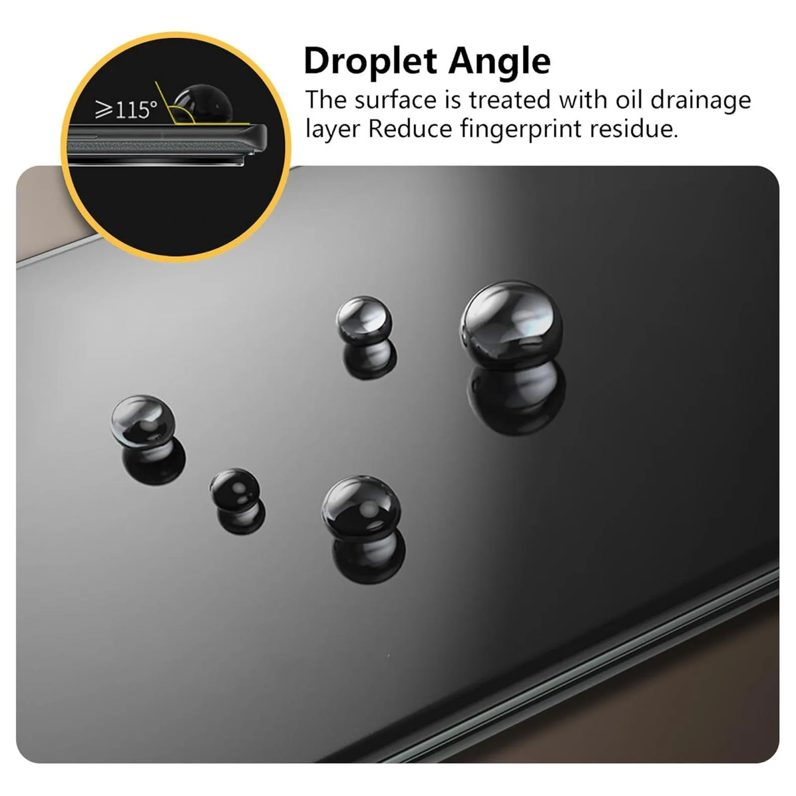 Kalebol Curved High-Aluminum Screen-Printed Full-Coverage Anti-Fingerprint Black-Bordered HD Tempered Glass Film
