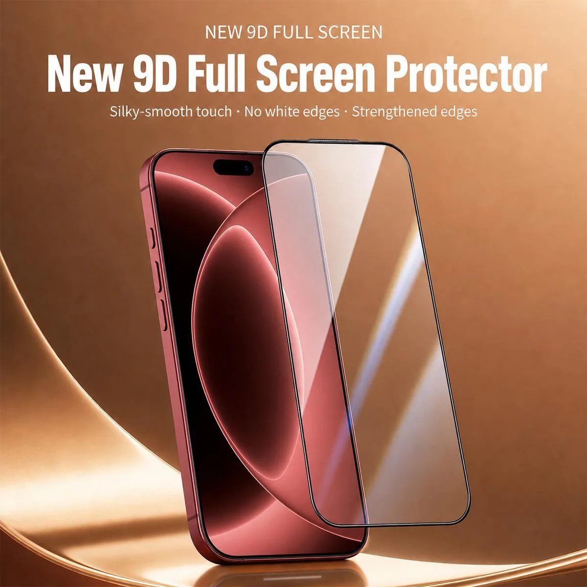 High Aluminum 380 Glue Silk Screen Printed Tempered Glass Film