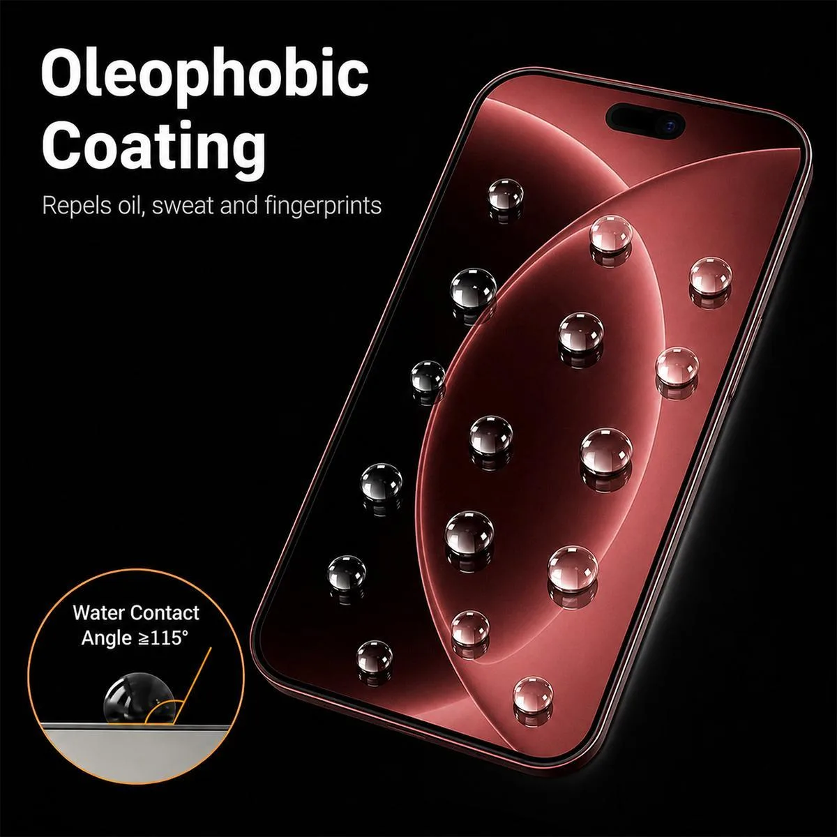 High Aluminum 380 Glue Silk Screen Printed Tempered Glass Film