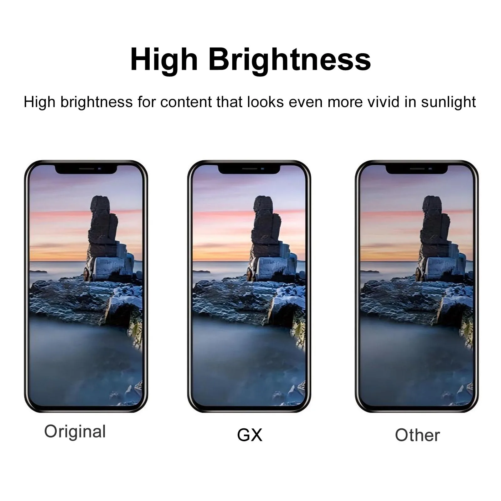 GX OLED Screen with Frame for iPhone 11 Pro (Black)