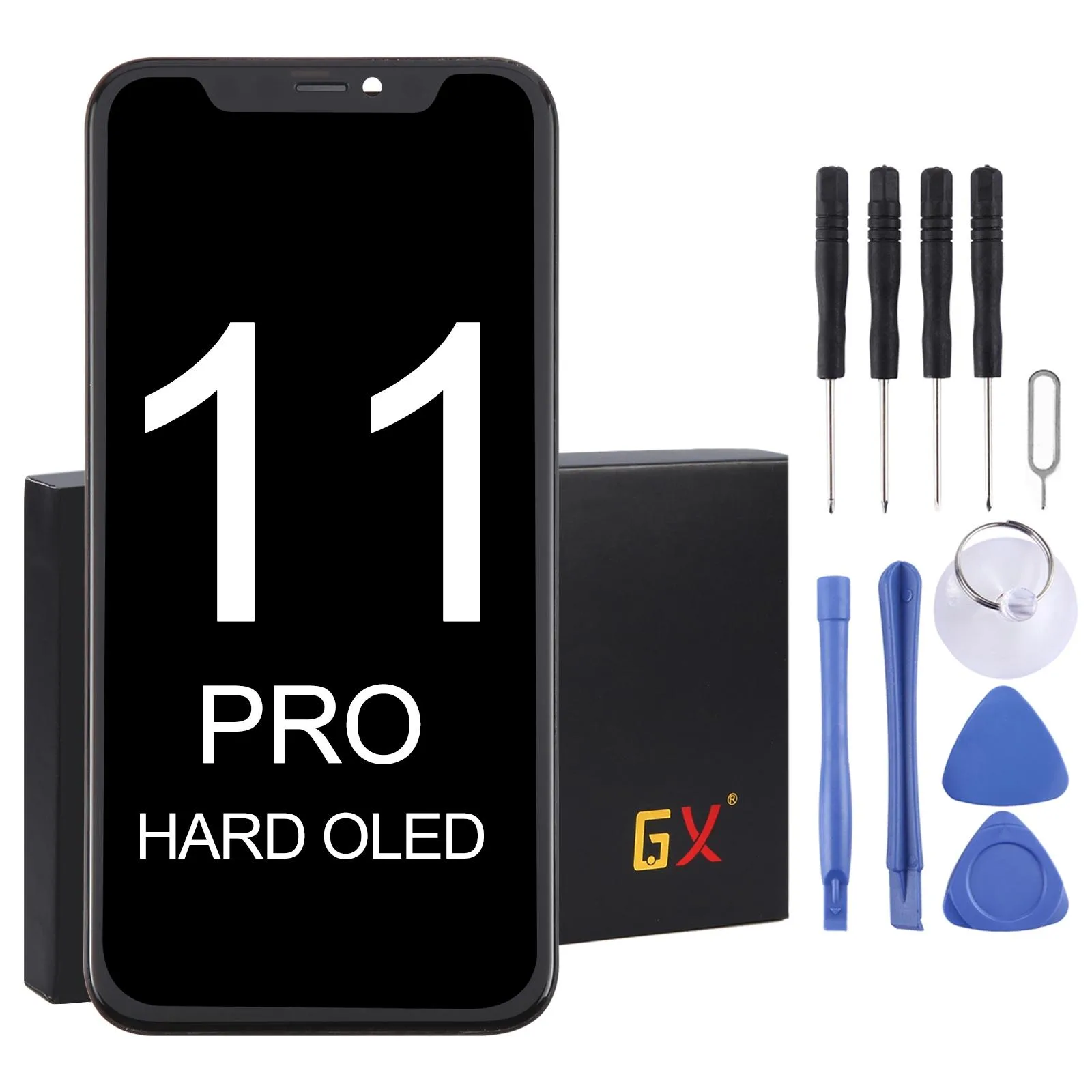 GX OLED Screen with Frame for iPhone 11 Pro (Black)