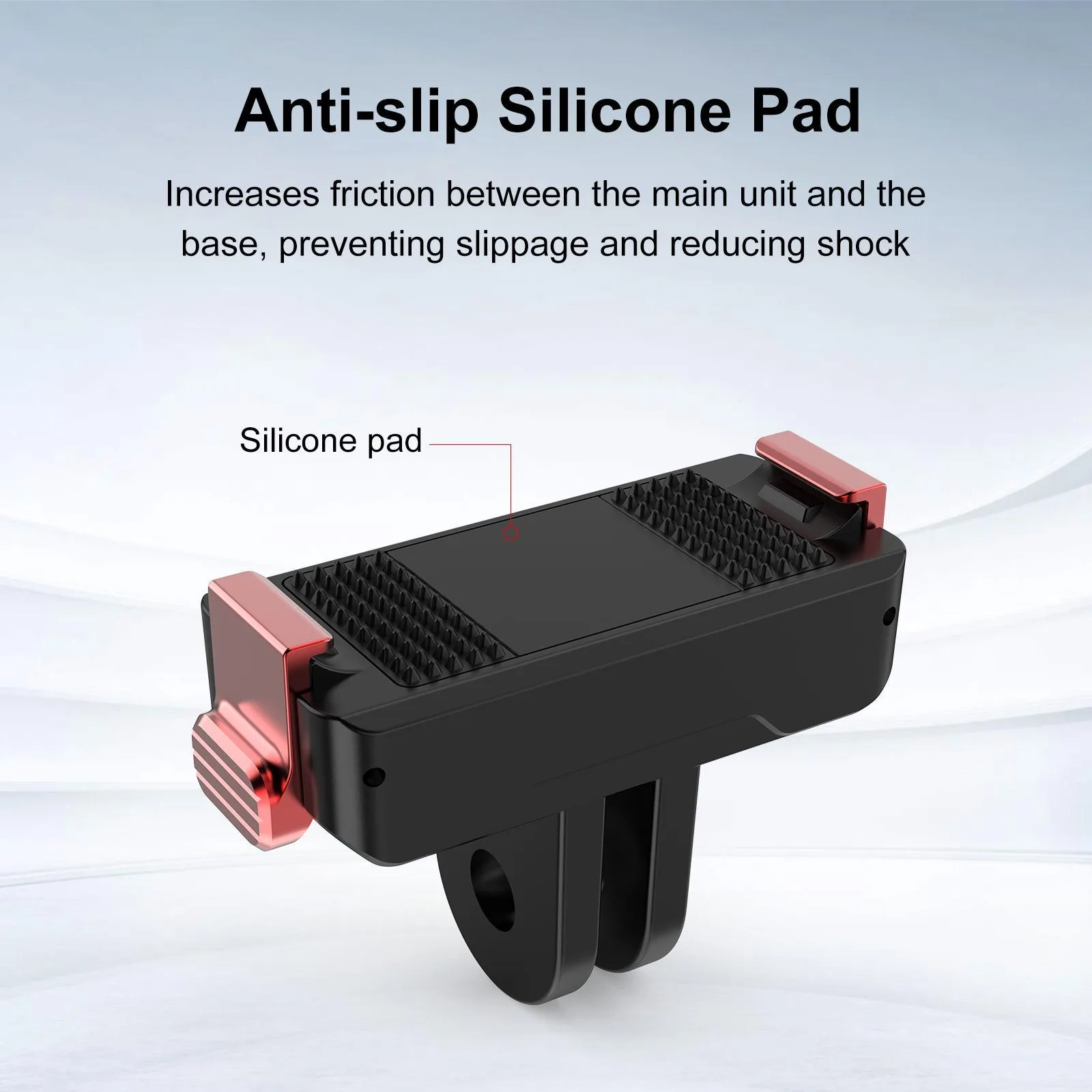 For DJI Osmo Action 6 / Nano / 360 II PULUZ Two Claw Plastic Magnetic Quick Release Base Mount (Black)