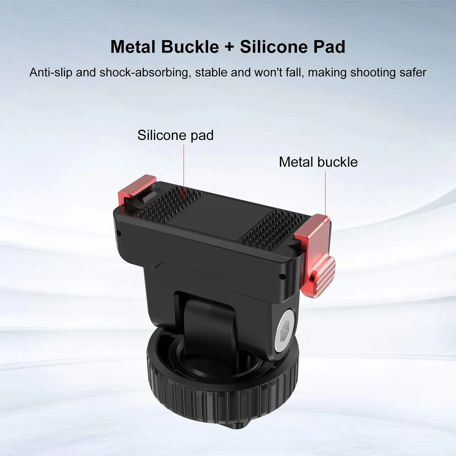 For DJI Osmo Action 6 / Nano / 360 II PULUZ Plastic Gimbal Quick-Release Base Mount (Black)