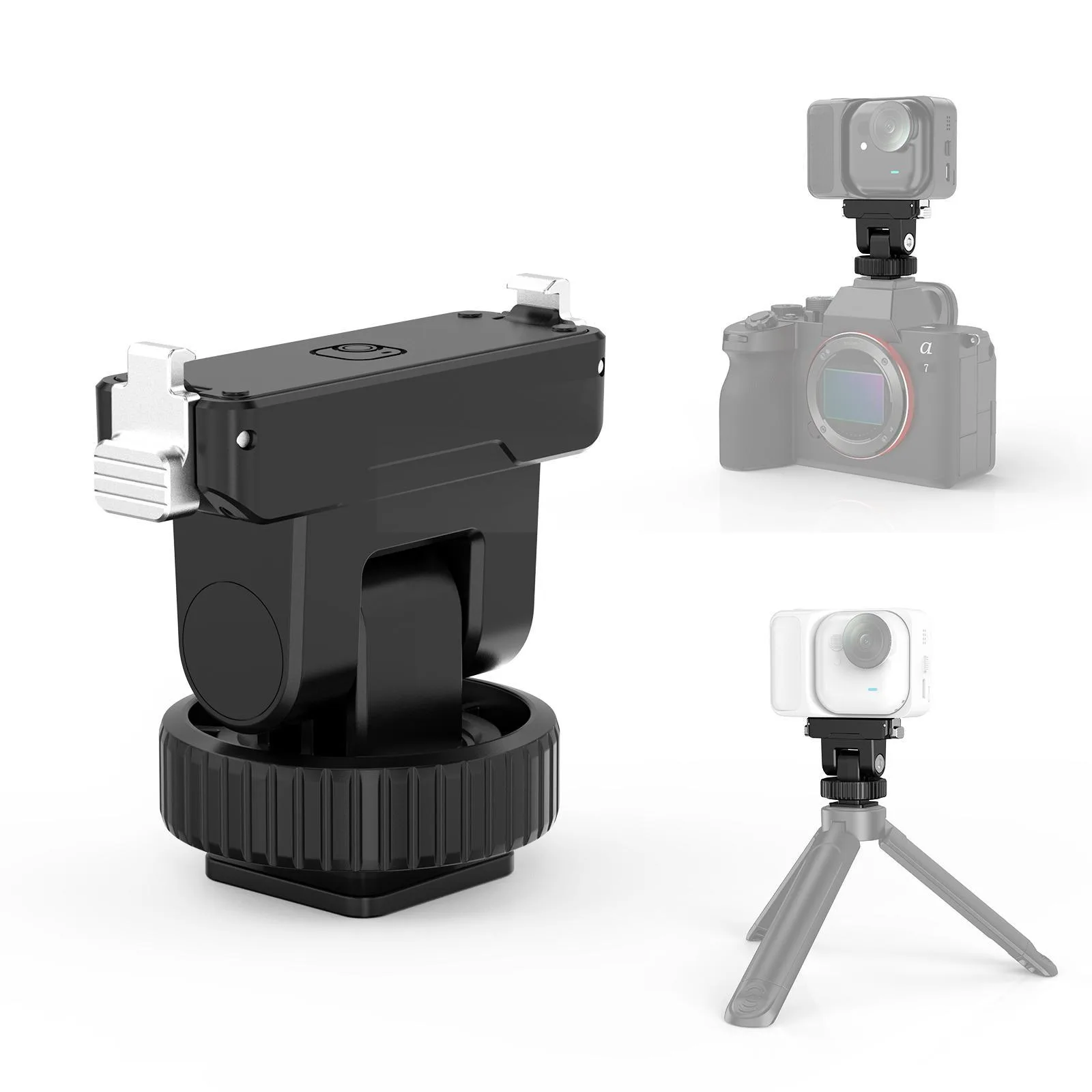For Insta360 GO UItra PULUZ Plastic Gimbal Magnetic Quick Release Base Mount (Black)