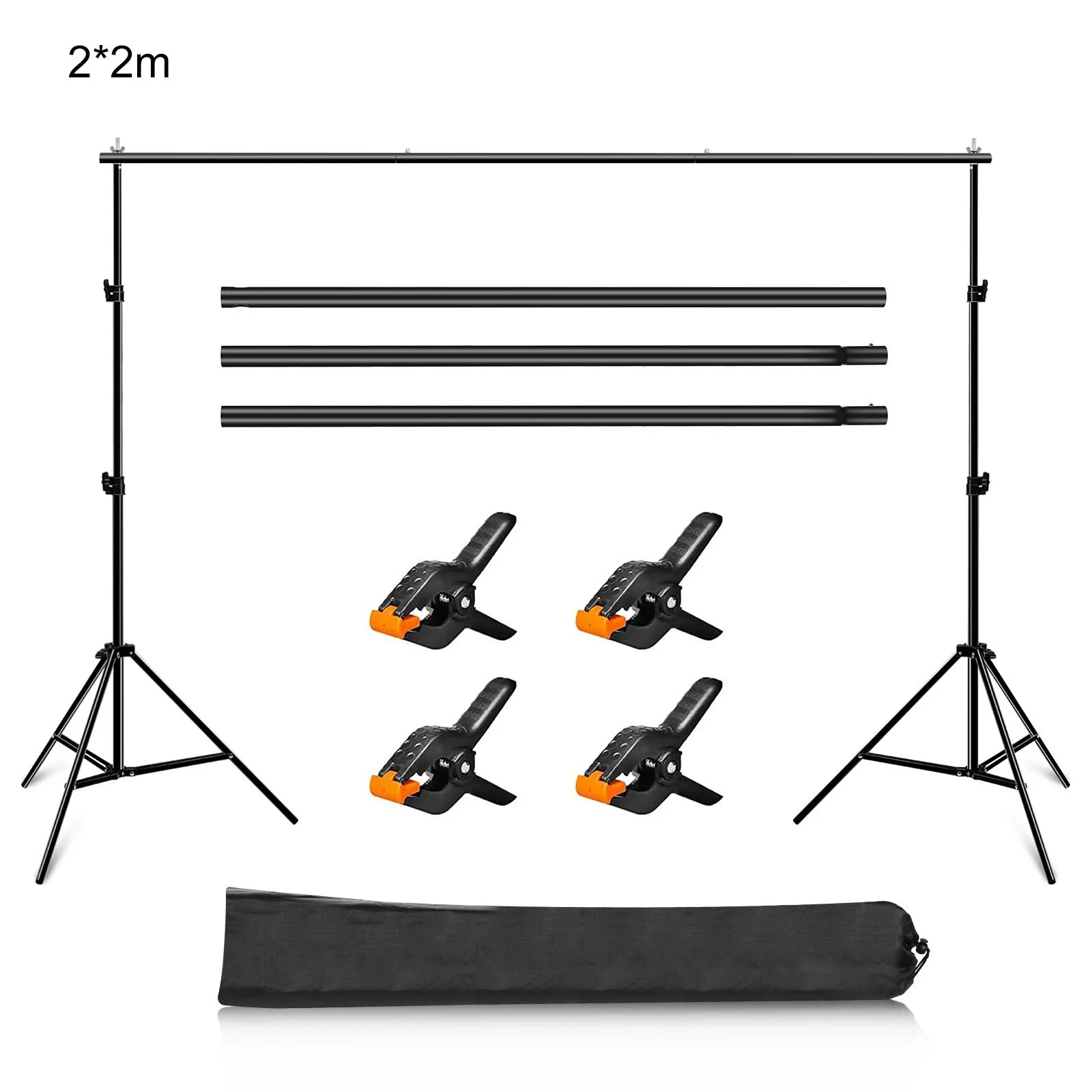 Photo Studio Background Support Stand Backdrop Crossbar Bracket(Black)