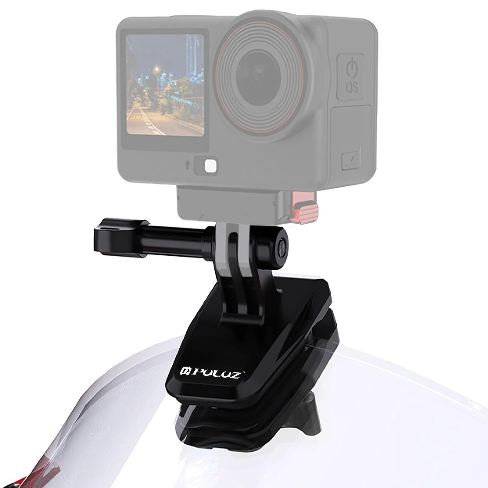 PULUZ Motorcycle Windshield Clip Bracket Camera Mount (Black)