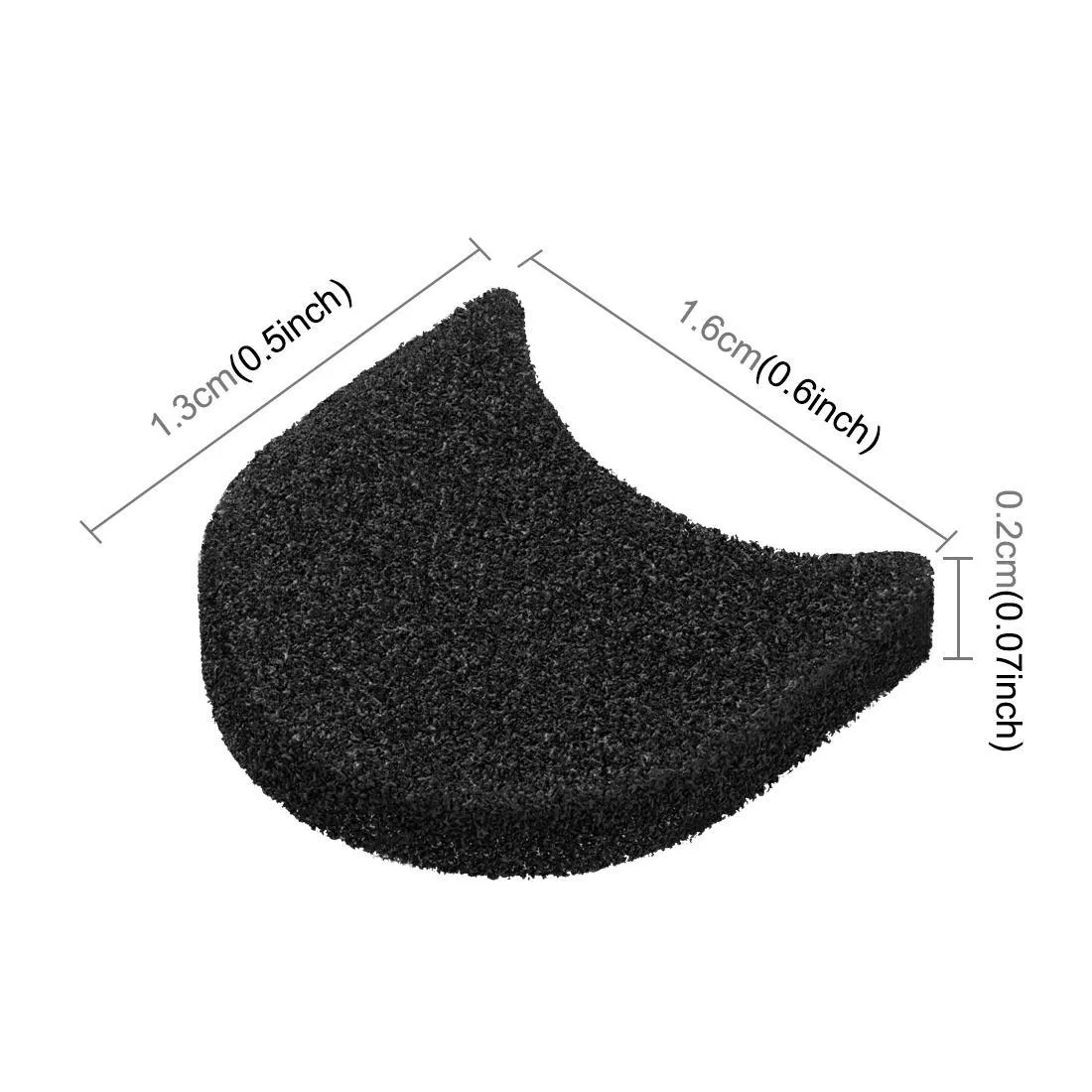 PULUZ 6pcs Noise Reduction Windshield Foam Gasket (Black)