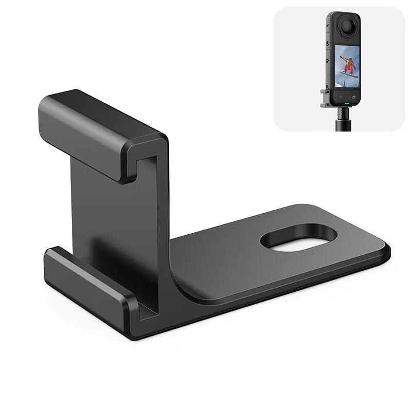 For Insta360 X6 / X5 / X4 / X3 / One X2 PULUZ Selfie Stick Cold Shoe Extension Bracket (Black)