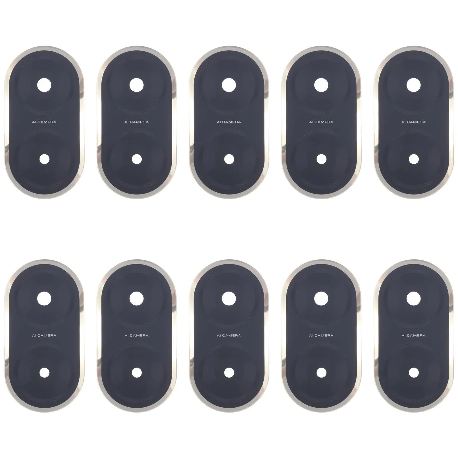 10pcs OEM Back Camera Lens (Silver)