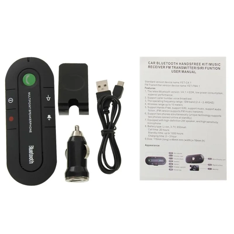 Hands Free Kit Transmitter with SIRI / Music(Black)