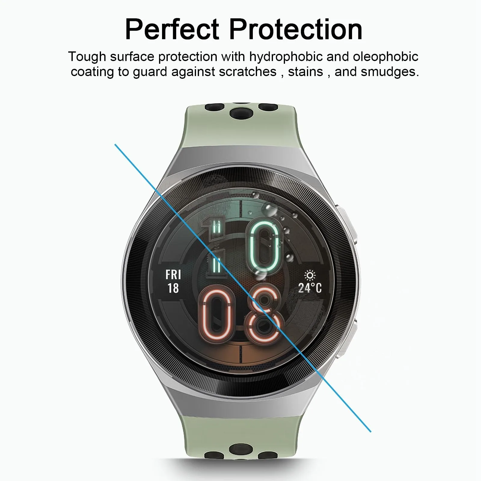 For Huawei Watch GT 2e 46mm 0.26mm 2.5D 9H Tempered Glass Film Screen Protector