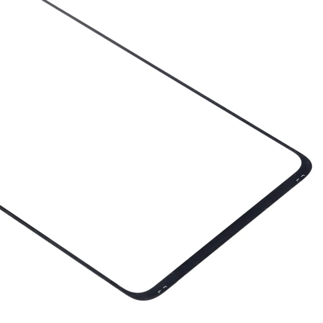 10pcs Front Screen Outer Glass Lens (Black)
