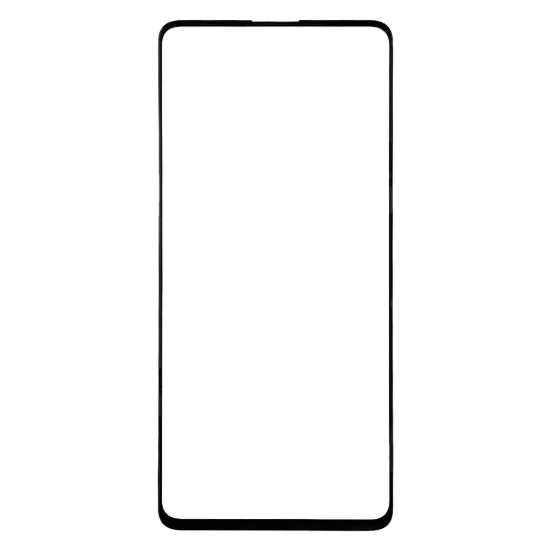10pcs Front Screen Outer Glass Lens (Black)