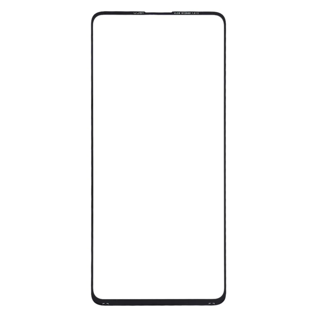 10pcs Front Screen Outer Glass Lens (Black)
